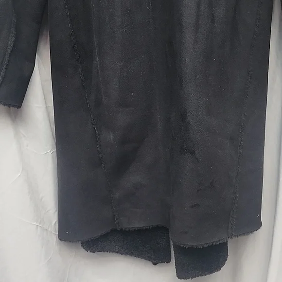 Chelsea And Theodore Large Coat Classy Warm Faux Fur Sherpa Lined - Picture 12 of 16